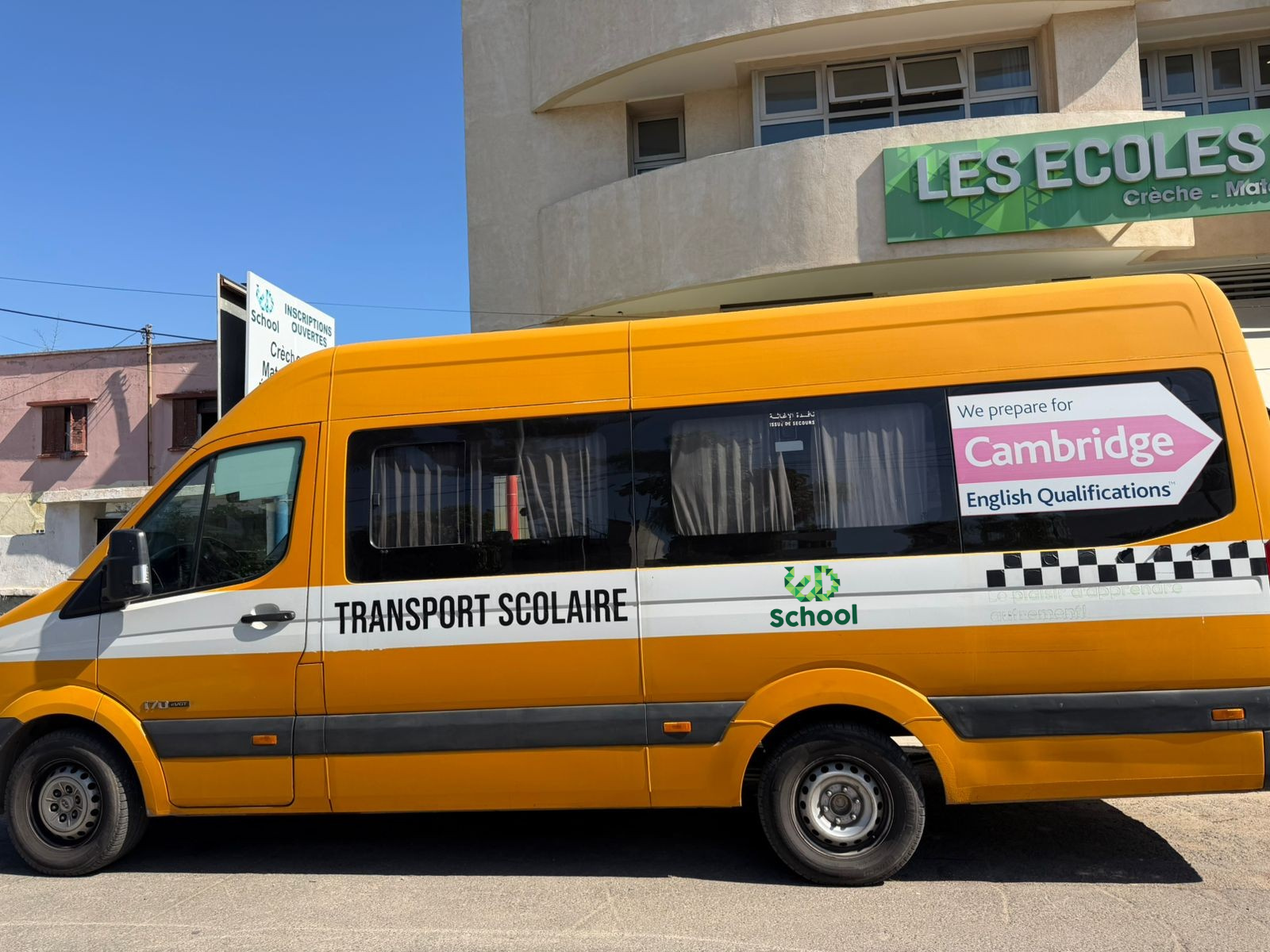 Transport scolaire confortable et sécurisé proposé par ED School pour les enfants à Casablanca